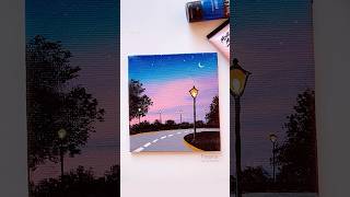 🥰 Scenery painting painting art shorts [upl. by Ardnohsal944]