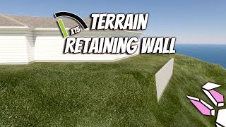 Terrain Retaining Wall In Chief Architect X16  Terrain Video 2 [upl. by Pohsib]