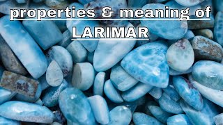 Larimar Meaning Benefits and Spiritual Properties [upl. by Lapo600]