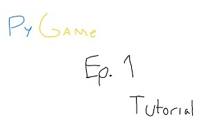 PyGame Tutorial  Episode 1 Making a Window [upl. by Dobb]