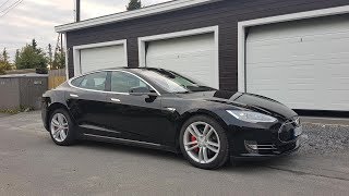 Model S P90DL 450 km280 mi range test [upl. by Dnyletak825]