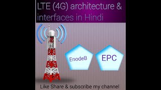 4G LTE architecture amp Interfaces in Hindi [upl. by Jade]