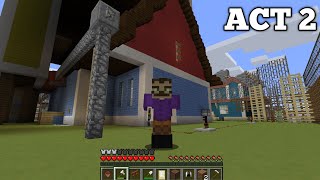 HELLO NEIGHBOR MINECRAFT ACT 2 GAMEPLAY WALKTHROUGH [upl. by Letti]