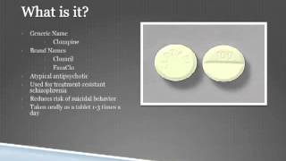 Clozapine Presentation [upl. by Lamej]