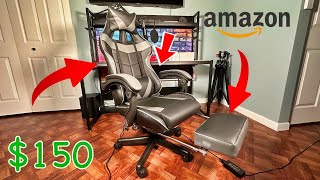 Bought the Cheapest Gaming Chair with Footrest amp Massager2023 [upl. by Algernon]