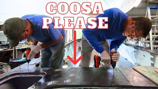 EP16 WE ARE BUILDING A NEW BOAT HOWTO USE COOSA BOARD WHEN BUILDING A BOAT [upl. by Lehcar981]