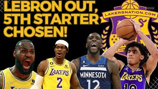 Lakers Training Camp LeBron James OUT 5th Starter Chosen Max Christie Wows [upl. by Eidroj]