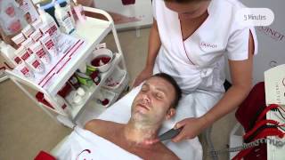 Guinots Hydradermie Double Ionisation Facial for Men in OC Skin Care Center Newport Beach CA [upl. by Yddet]