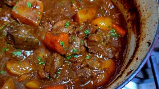 BEEF STEW is the perfect comfort food that taste even better the next day  One Pot Beef Stew Recipe [upl. by Herschel329]