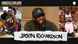 Jason Richardson talks about winning dunk contests quotWe Believequot Warriors Michigan State amp more [upl. by Amlez]