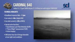 CARDINAL 640  InGaAs 640512 SWIR detector [upl. by Rebecca]