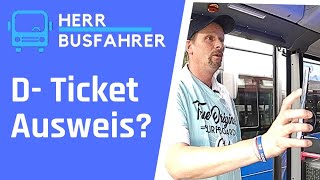 Deutschlandticket Personalausweis Kontrolle herrbusfahrer [upl. by Daiz]