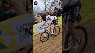 Mathieu Van der Poel Up amp Down Dune Cyclo cross Koksijde 2024 cyclocross [upl. by Ailemaj674]