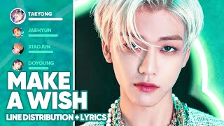 NCT U  Make A Wish Birthday Song Line Distribution  Lyrics Color Coded PATREON REQUESTED [upl. by Avaria]