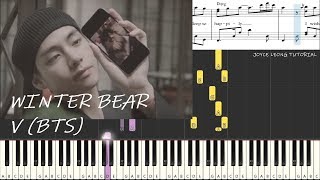 BTS V  Winter Bear  Piano Cover amp Sheets [upl. by Khalid790]