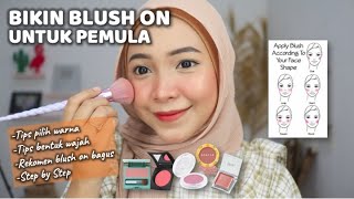 BELAJAR BLUSH ON UNTUK PEMULA  REKOMENDASI PRODUK BLUSH MURAH amp BAGUS [upl. by Oliviero]