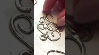 Making an easy soldered necklace pendant with a soldering iron [upl. by Gilus]