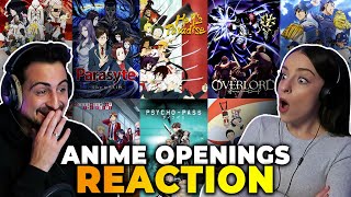 We reacted to 20 ANIME OPENINGS and ranked ALL OF THEM [upl. by Bbor]