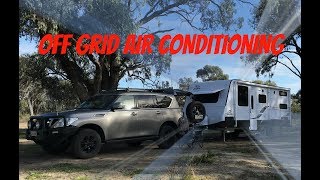 Off Grid Solar Air Conditioning in my Jayco Caravan RV [upl. by Neurath]