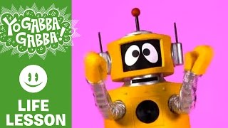 Learn with Plex  Putting on Pajamas  Yo Gabba Gabba [upl. by Cherise607]