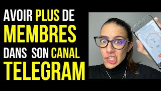 TELEGRAM  Comment avoir PLUS DE MEMBRES dans son canal ou son groupe hyper facilement [upl. by Donelle155]