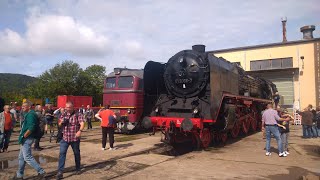 Dampfloktage Meiningen 2023 mit BR 50 52 und Adler am 2092023 [upl. by Clarette]