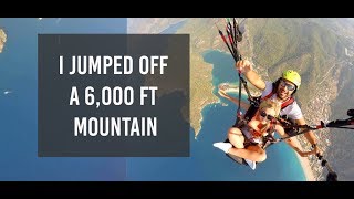 I jumped off a 6000ft mountain  Turkey Ölüdeniz Babadag mountain Paragliding [upl. by Melba]