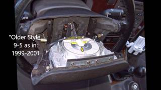 Saab  How to Remove Steering Wheel [upl. by Ssitnerp]