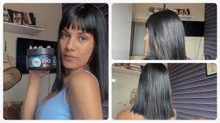 resenha matizador meu liso preto azulado salon line ✨ [upl. by Yduj908]