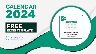 Free Customizable amp PrintFriendly 2024 Excel Calendar [upl. by Hefter528]