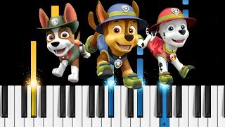 PAW Patrol Theme Song  Piano Tutorial  Piano Cover [upl. by Sergent]