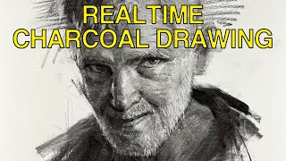 Realtime Charcoal Drawing 153 [upl. by Hadleigh425]