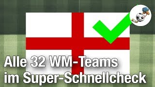 Alle 32 WMTeams im SuperSchnellcheck Sportillon [upl. by Hibben]