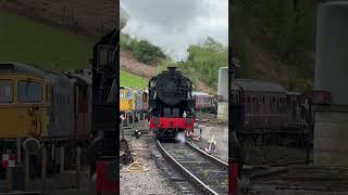 S160 5197 Churnet Valley Railway heritagerailway steam train cvr steamrailway shorts [upl. by Ayota]