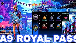 BGMI A9 ROYAL PASS  M4 Glacier release date 1 To 100 RP ROYAL PASS [upl. by Zorine350]