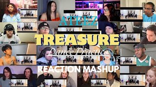 ATEEZ에이티즈  Treasure Dance Practice REACTION MASHUP [upl. by Ecnar65]