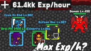 Demon Farm  2 Speed Up x8 quotMax Exphquot Rucoy Online [upl. by Anak555]