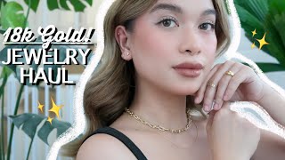 Jewelry Haul  WHERE TO BUY AFFORDABLE PAWNABLE NASASANGLA 18k GOLD [upl. by Erina]