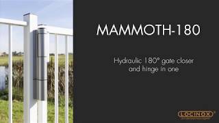 Locinox Mammoth Gate Closer available in black or silver [upl. by Spohr]