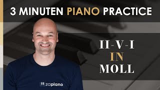 Jazz Piano für Einsteiger  IIVI in Moll  Jazz Piano lernen I Jazz Akkorde [upl. by Bohannon]