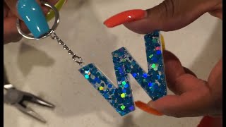 Resin Keychains Tutorial  First Time Making Resin Keychains I Period Six Designs [upl. by Rehctelf693]