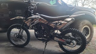 FIRST TEST RIDE ON AMAZON DIRT BIKE APOLLO 250CC RX RFZ DB36 [upl. by Heinrick20]