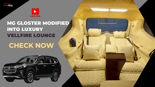 INDIAS 1st MG Gloster Modified into 🚘 Luxury Vellfire Lounge 🫣💯 🔥🛞AUTO TRADE DESIGN [upl. by Idalia]