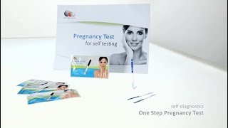 selfdiagnostics One Step Pregnancy Test  hCG rapid test [upl. by Aliel]