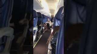 Passengers shelter on Aeromexico plane during shooting at Culiacan airport [upl. by Friedman]