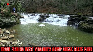 Trout Fishing West Virginias Camp Creek State Park [upl. by Guinna]