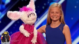 Darci Lynne Full Performance amp Story  Americas Got Talent 2017 Auditions Week 1 S12E01 [upl. by Rapp674]