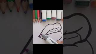 Satisfying lip colourings art artparadise satisfying viral colouring [upl. by Saideman]