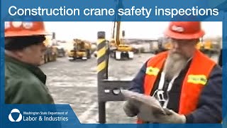 Construction crane safety inspections [upl. by Namqul]