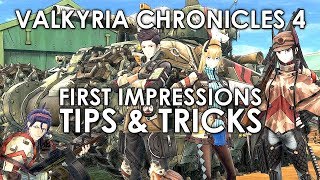 Valkyria Chronicles 4 First Impressions Tips and Tricks Beginners [upl. by Nylknarf429]